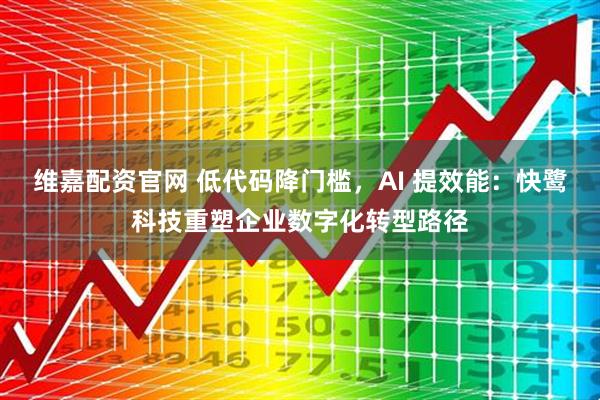 维嘉配资官网 低代码降门槛，AI 提效能：快鹭科技重塑企业数字化转型路径